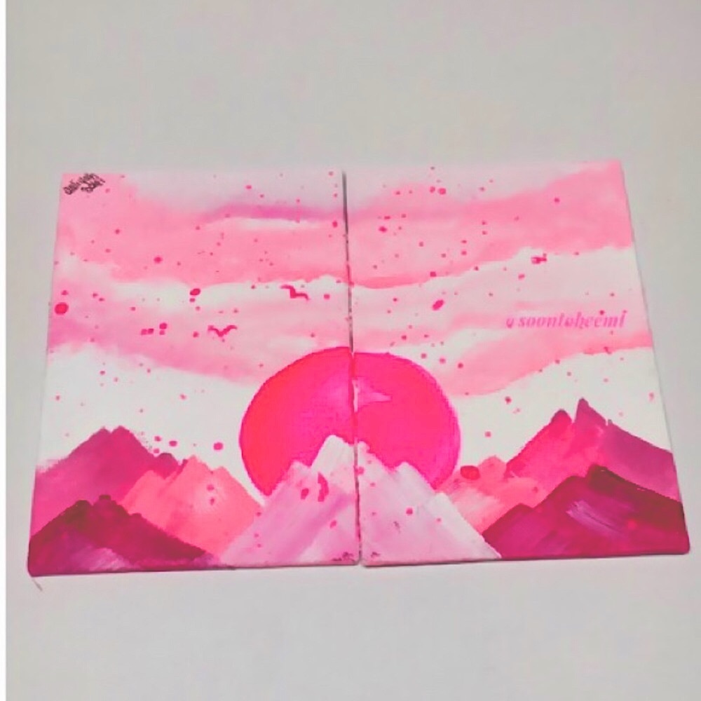 Two 4x6 Acrylic Painting By Me- HighestMountain💭
